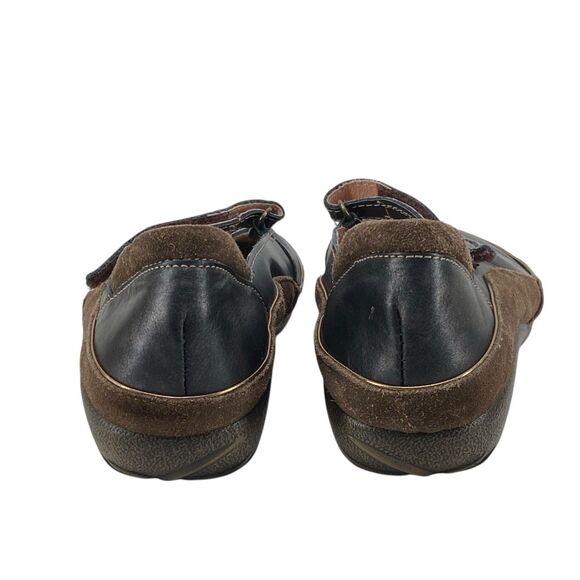 Naot Womens Matai Mary Jane Koru Flats Size 41 Swirl Design Pearl Black (HF18) - Picture 4 of 10